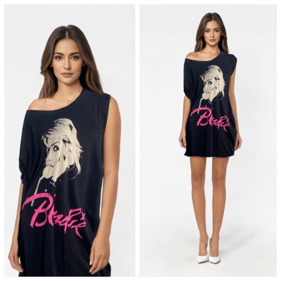 Chaser LA Dresses & Skirts - NWOT CHASER LA Blondie Pink and Black Graphic Mini Dress, Size Medium